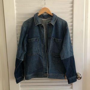 Vince Color Block Denim Jacket M